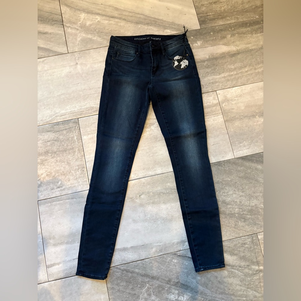 Society Women's Dark Blue Skinny Jeans